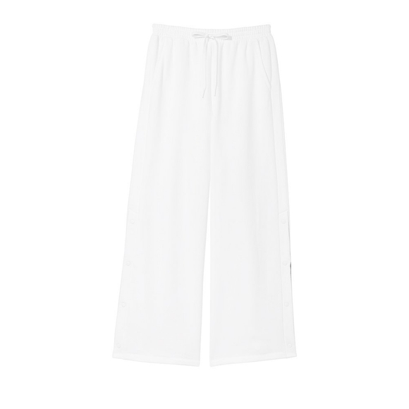 Victoria's Secret wide leg snap pant sz. M NWT white - Picture 3 of 7